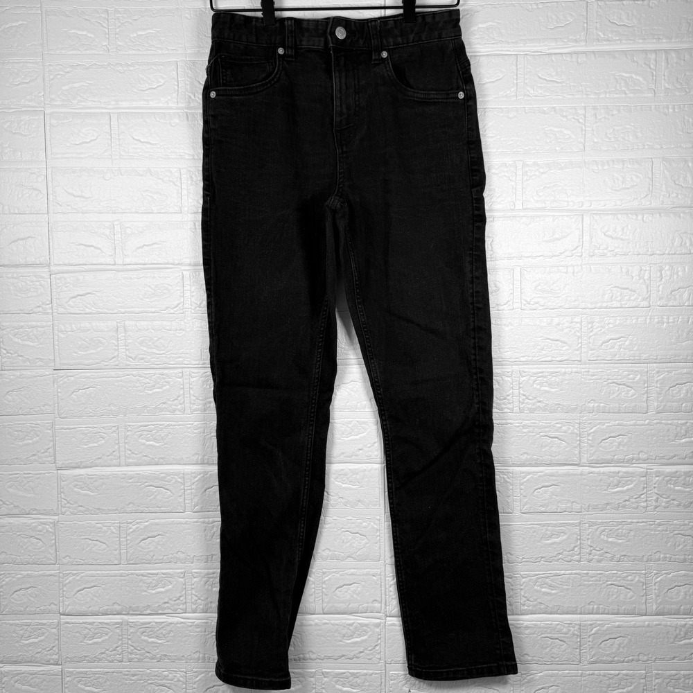 Calvin Klein Jeans Slim Straight Girls Size 14 Black Denim Pants